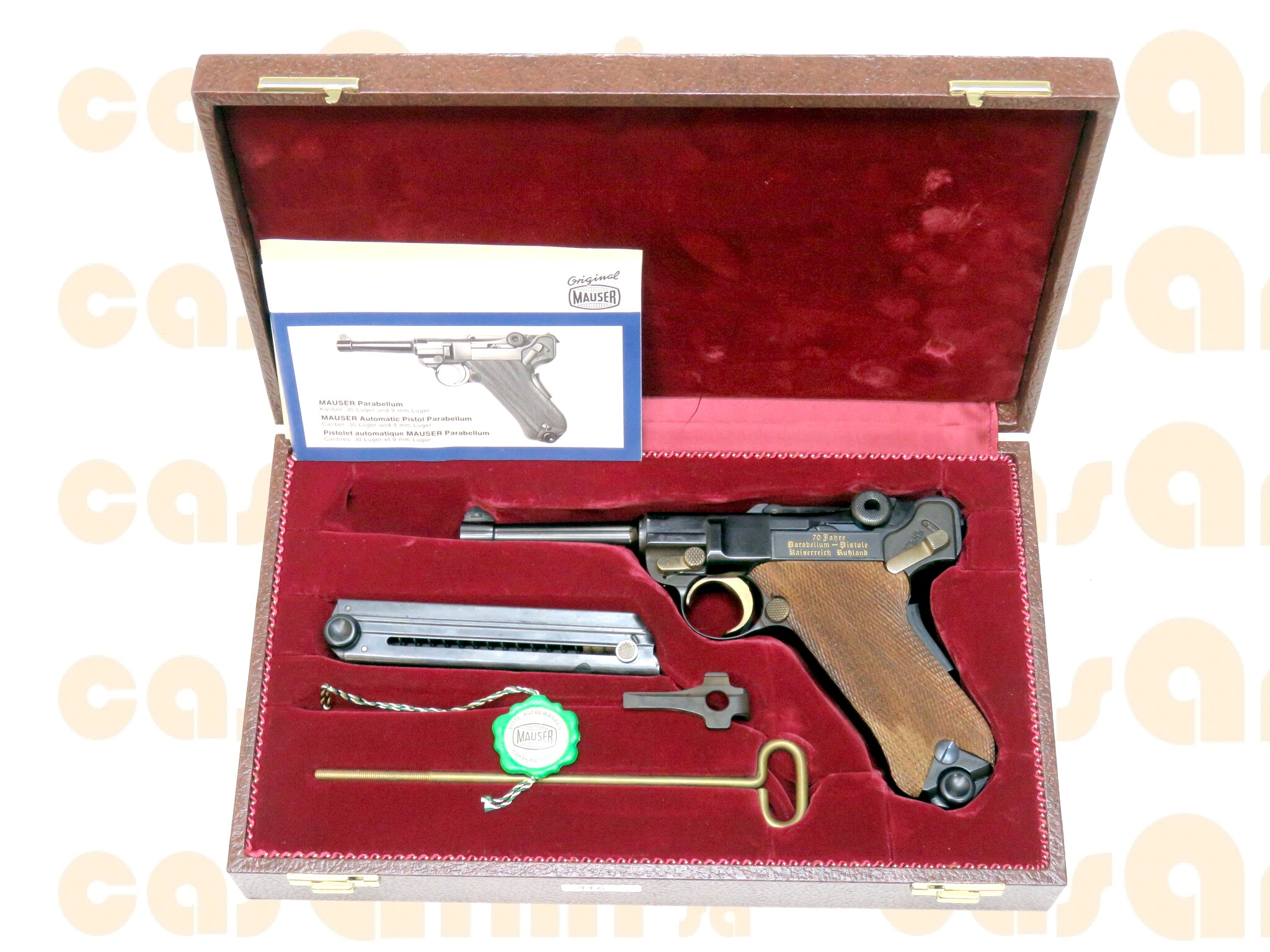 Mauser mod. Parabellum Russia, commemorativa 70 anni / 30 su 250 9 Para